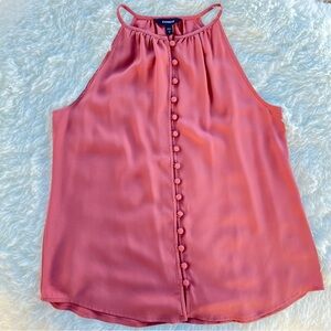Express Pink Sleeveless Blouse